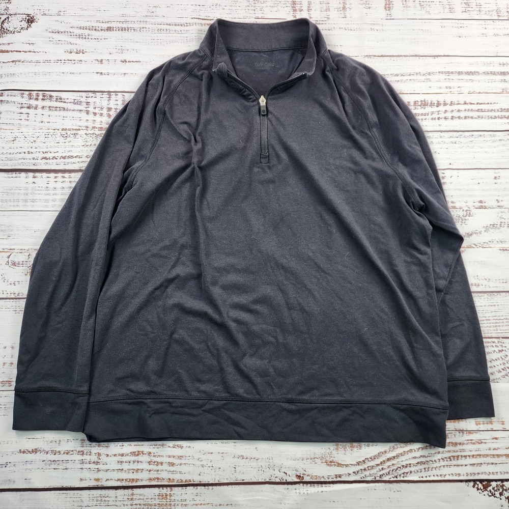 G/FORE Luxe Staple Mid Quarter Zip Pullover Men's XL Onyx Golf Stretch